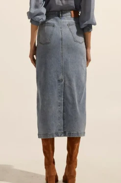 Hot Zoe Kratzmann Accord Skirt - Washed Denim
