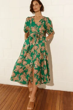 Hot Zoe Kratzmann Ebb Dress - K'gari Palm Green