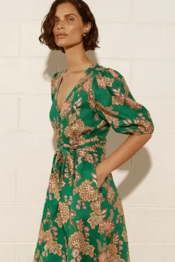 Hot Zoe Kratzmann Ebb Dress - K'gari Palm Green