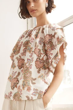Sale Zoe Kratzmann Flout Top - K'gari Cream