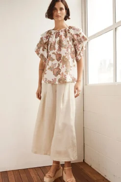 Sale Zoe Kratzmann Flout Top - K'gari Cream