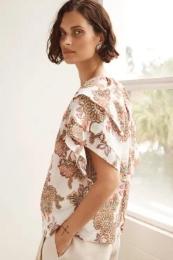 Sale Zoe Kratzmann Flout Top - K'gari Cream