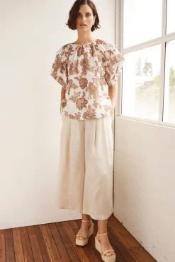 Sale Zoe Kratzmann Flout Top - K'gari Cream