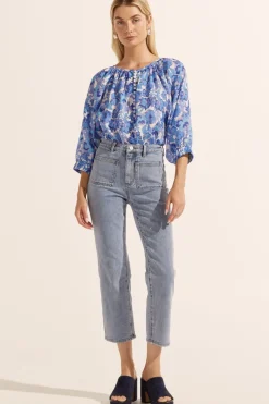 Online Zoe Kratzmann Imbue Top - Pacific Floral