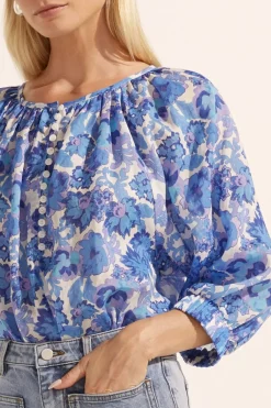 Online Zoe Kratzmann Imbue Top - Pacific Floral