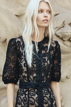 Sale Zoe Kratzmann Lyric Lace Dress - Black