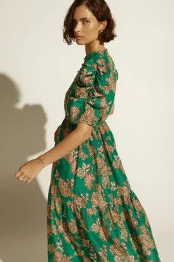 Clearance Zoe Kratzmann Opus Dress - K'gari Palm Green