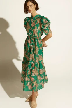 Clearance Zoe Kratzmann Opus Dress - K'gari Palm Green