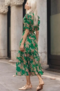 Clearance Zoe Kratzmann Opus Dress - K'gari Palm Green