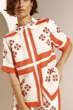Best Zoe Kratzmann Pixel Top - Tamarillo Scarf