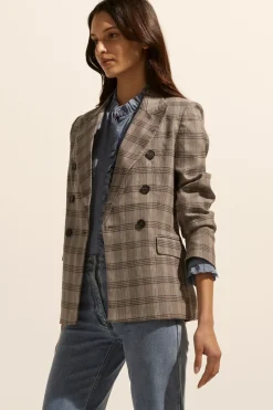 Sale Zoe Kratzmann Spurt Jacket - Mousse Check