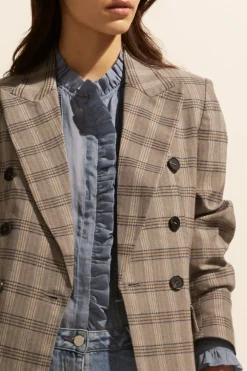 Sale Zoe Kratzmann Spurt Jacket - Mousse Check